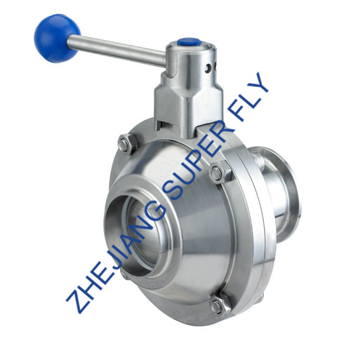 Weld-clamp Butterfly ball valve