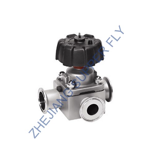 T shape diaphragm valve