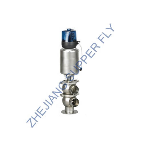 Ball type pneumatic flow diversion valve