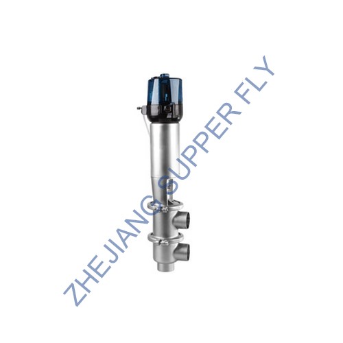 Line type flow diversion valve