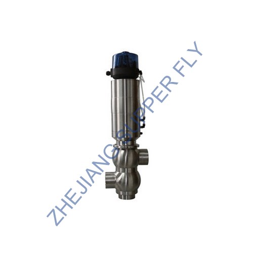3 way double seat mixproof valve