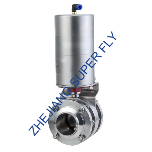 Three-piece Pneumatic Butterfly Valve