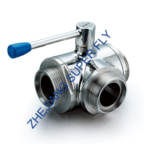 Three-way Male Thread Ball Valve